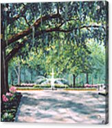 Spring In Forsythe Park Acrylic Print