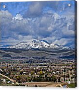 Spring Snow On Squaw Butte Acrylic Print