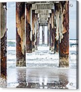 St Johns County Ocean Pier In Saint Augustine Florida #2 Acrylic Print