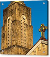 St Sophia Tower And Crosses Acrylic Print