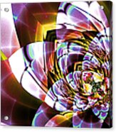 Stained Glass Blossom Acrylic Print