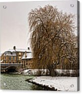 Stamford In The Snow Acrylic Print