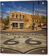 Standing On The Corner In Winslow Arizona Dsc08854 Acrylic Print