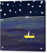 Starry Night Fishing Acrylic Print