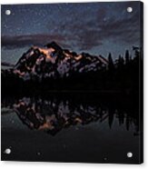 Starry Night On Mt. Shuksan Acrylic Print