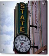 State Theatre Sign Acrylic Print