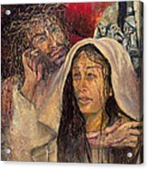 Station Iv Jesus Meets His Mother Acrylic Print