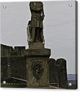 Statue Of Robert The Bruce On The Castle Esplanade At Stirling Castle Acrylic Print