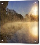Steam On The Water Acrylic Print