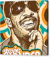Stevie Wonder Pop Art Acrylic Print