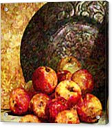 Still Life With Apples Acrylic Print