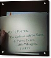 Still Waiting For My #hogwarts Letter Acrylic Print