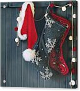 Stockings Hanging On Hooks For The Holidays Acrylic Print