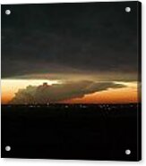 Storm Cloud Over Williston Acrylic Print