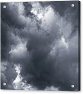 Storm Clouds Over Taos, New Mexico, Usa Acrylic Print