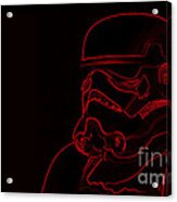 Stormtrooper In Red Acrylic Print