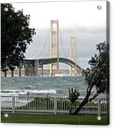 Stormy Straits Of Mackinac 2 Acrylic Print