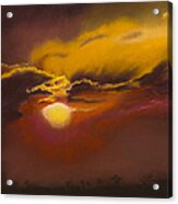 Stormy Sunset Over Kenya Acrylic Print