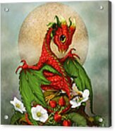 Strawberry Dragon Acrylic Print