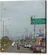 Street Scene, Veracruz, Mexico Acrylic Print