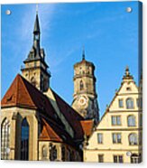 Stuttgart Germany Stiftskirche Collegiate Church Acrylic Print