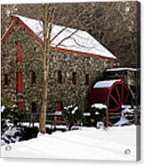Sudbury Grist Mill In Winter Acrylic Print