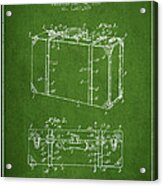 Suitcase Patent From 1928 - Green Acrylic Print