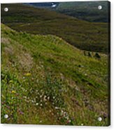 Summer Snow Patches - Cairngorm Mountains Acrylic Print