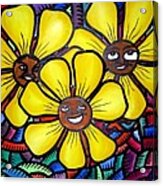 Sun Flower And Friends Manila  2010 Acrylic Print