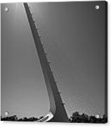 Sundial Bridge Sunburst Acrylic Print