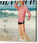 Sunny Harnett On The Cover Of Glamour Acrylic Print