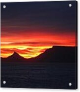 Sunrise Over Table Mountain Acrylic Print