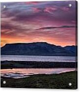 Sunrise On The Snaefellsnes Peninsula In Iceland Acrylic Print