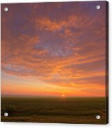 Sunrise Over Prairies Acrylic Print
