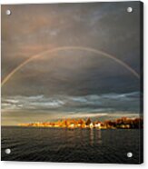 Sunrise Rainbow Acrylic Print