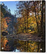 Sunrise Reflection Below Kyles Landing Acrylic Print