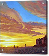 Sunset At Arches Acrylic Print
