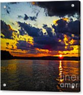 Sunset At Lake Logan Martin Acrylic Print