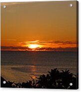 Sunset From Terrace - St. Lucia 2 Acrylic Print