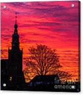 Sunset In Gouda-1 Acrylic Print