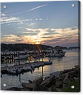 Sunset In Northport #1 Acrylic Print