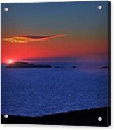 Sunset Off Western Shetland Acrylic Print