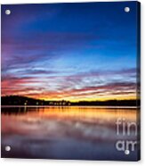 Sunset On Lake Sidney Lanier Acrylic Print