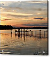 Sunset On Oyster Bay Acrylic Print