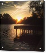 Sunset On Scooter Lake #iphone5 Acrylic Print