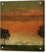 Sunset Over The Country Acrylic Print