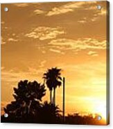 Sunset Sillouette Acrylic Print