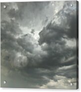 Sunset Storm Clouds Billowing #1 Acrylic Print