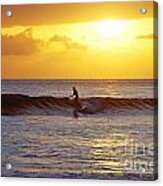 Sunset Surf Maui Acrylic Print