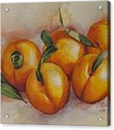 Sunstruck Peaches Acrylic Print